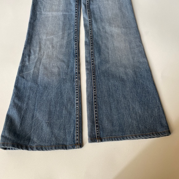 Tory Burch Wide Leg Jeans High Rise Size 25 - Picture 11 of 12